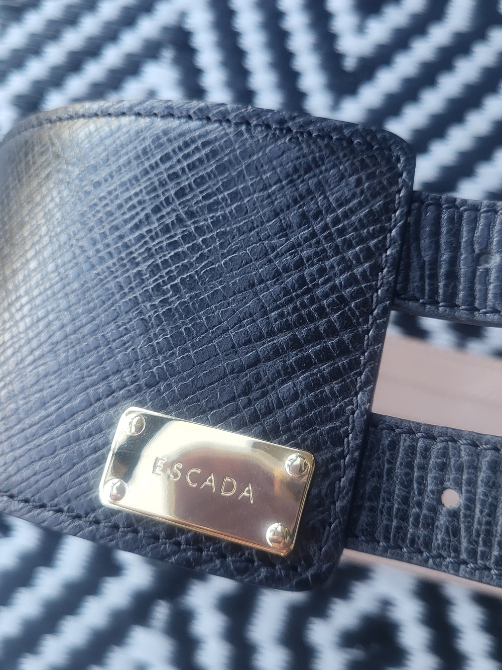Escada Leather Belt Made In Italy - Picture 9 of 9